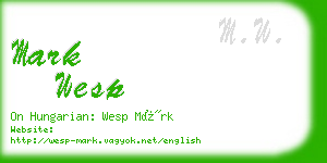 mark wesp business card